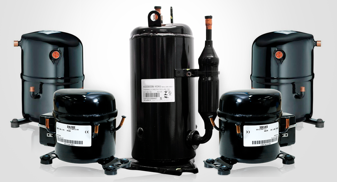 Quais os principais tipos de compressor para refrigeração?